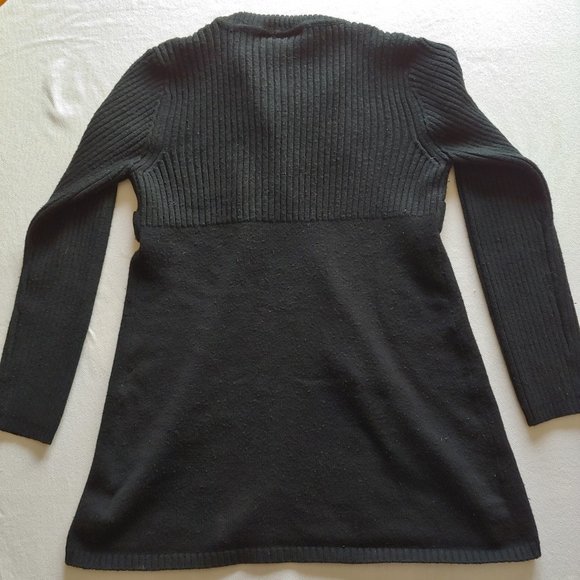 apostrophe black long shrug cardigan - Picture 3 of 9